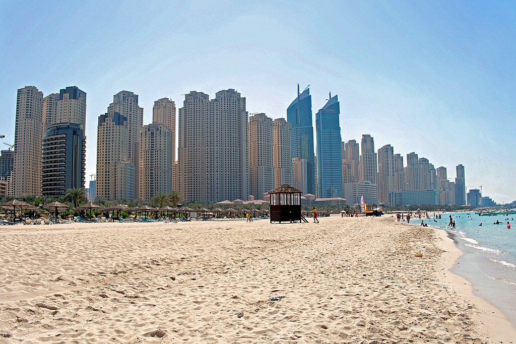 Пляж Джумейра Резиденс в Дубае